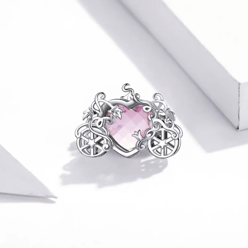 (Bild für) Charm „Magische Kutsche“ aus Silber im Pandora-Stil - BSC412 - Ansicht 2
