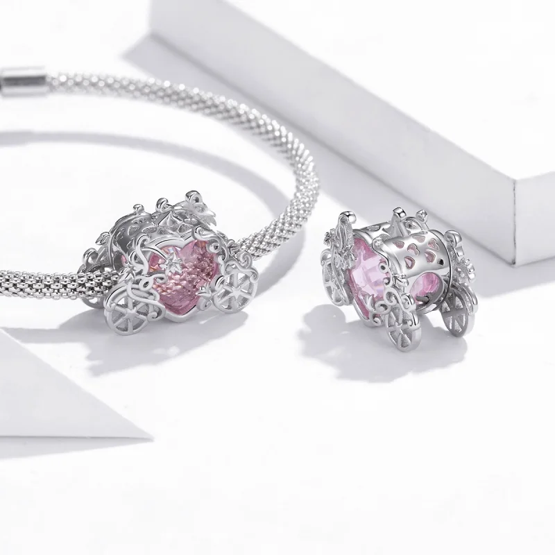 (Bild für) Charm „Magische Kutsche“ aus Silber im Pandora-Stil - BSC412 - Ansicht 4
