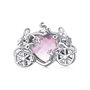(Bild für) Charm „Magische Kutsche“ aus Silber im Pandora-Stil - BSC412