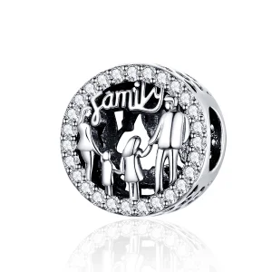 (Bild für) Charm „Meine Familie“ aus Silber im Pandora-Stil - SCC1184