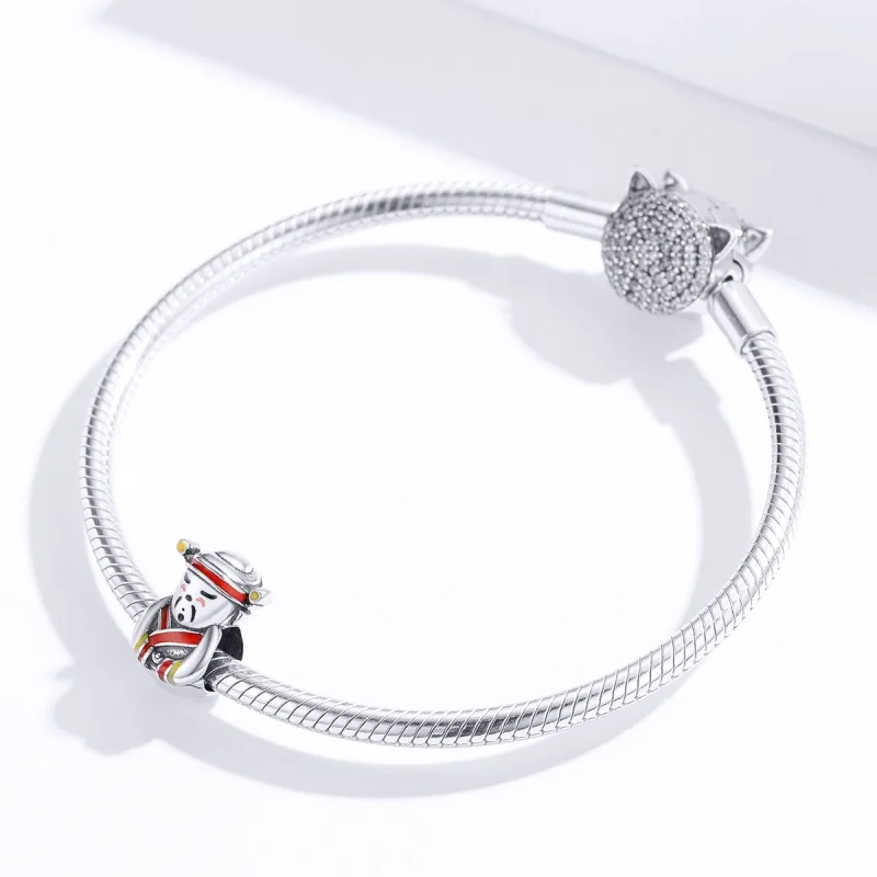 (Bild für) Charm „Meister des Reichtums“ im Pandora-Stil aus Silber - SCC1373 - Ansicht 2