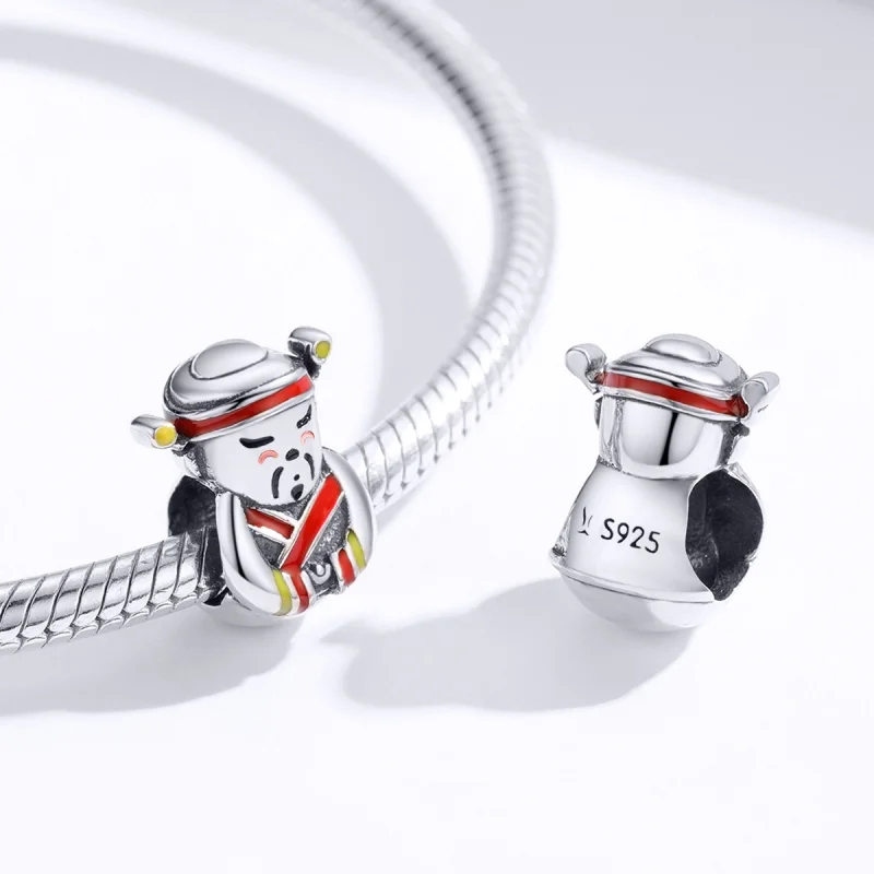 (Bild für) Charm „Meister des Reichtums“ im Pandora-Stil aus Silber - SCC1373 - Ansicht 4