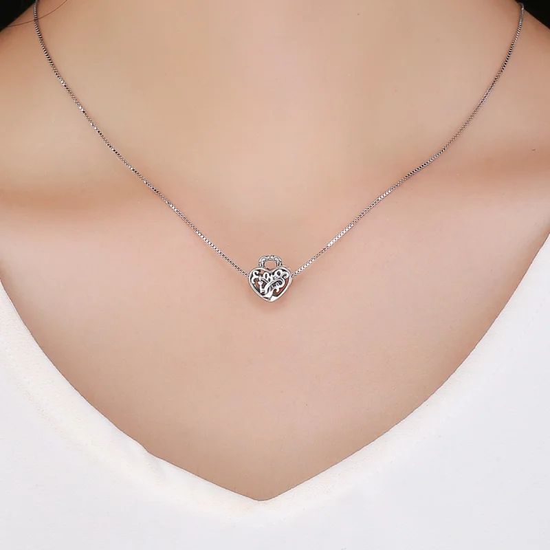 (Bild für) Charm mit ewigem Schloss im Pandora-Stil - SCC726 - Ansicht 5