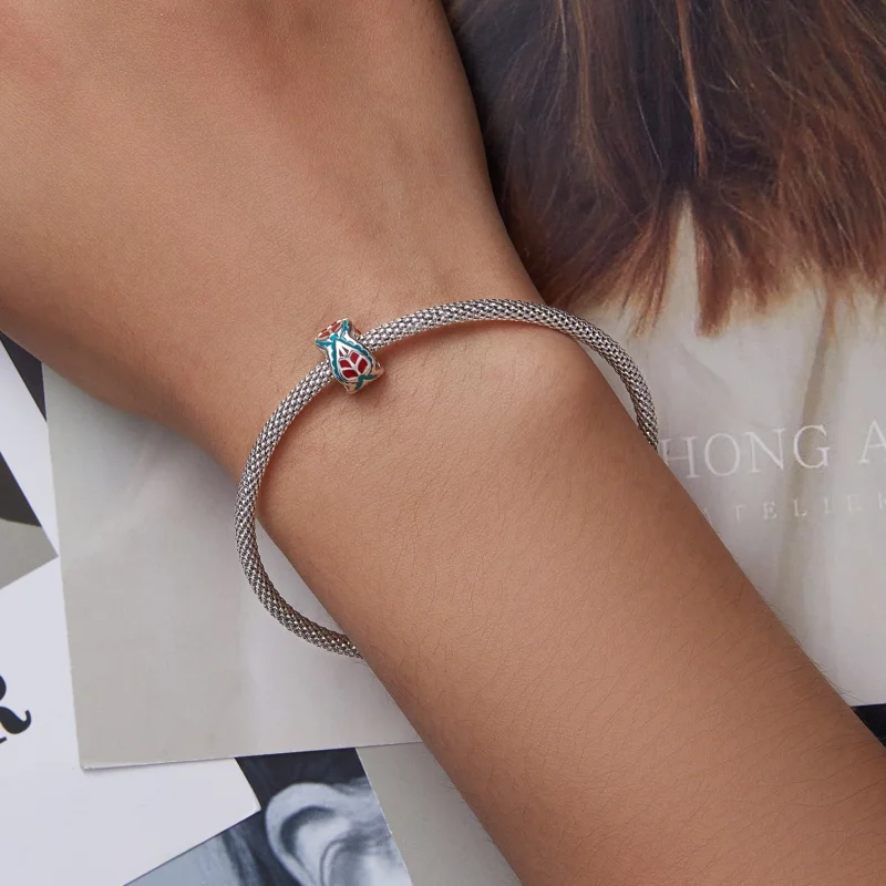 (Bild für) Charm mit exotischer Schnalle im Pandora-Stil - BSC631 - Ansicht 6