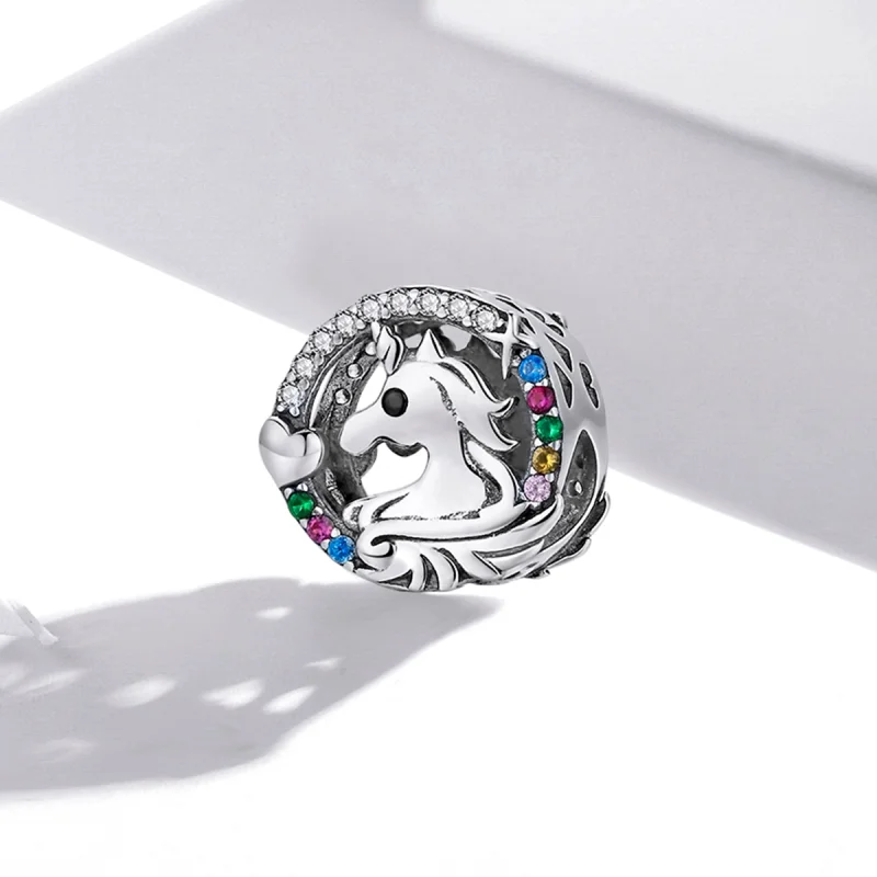 (Bild für) Charm mit fliegendem Pony im Pandora-Stil - BSC476 - Ansicht 2
