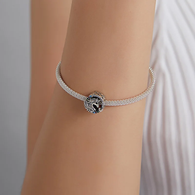 (Bild für) Charm mit fliegendem Pony im Pandora-Stil - BSC476 - Ansicht 5
