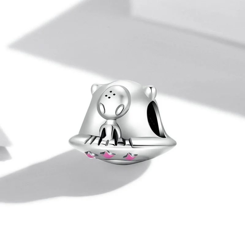 (Bild für) Charm mit fliegender Untertasse im Pandora-Stil - SCC2060 - Ansicht 2