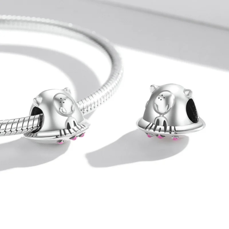 (Bild für) Charm mit fliegender Untertasse im Pandora-Stil - SCC2060 - Ansicht 4
