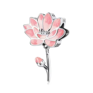 (Bild für) Charm mit frischem Lotus im Pandora-Stil - SCC2157