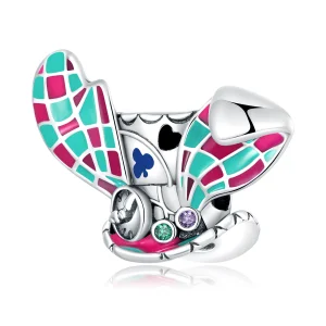 (Bild für) Charm mit Hasenohren und magischem Hut im Pandora-Stil - SCC2243