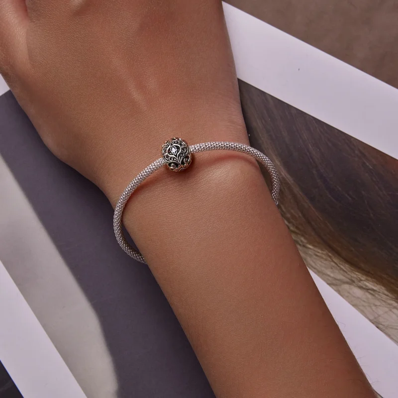 (Bild für) Charm mit klassischem Muster im Pandora-Stil - SCC2183 - Ansicht 5