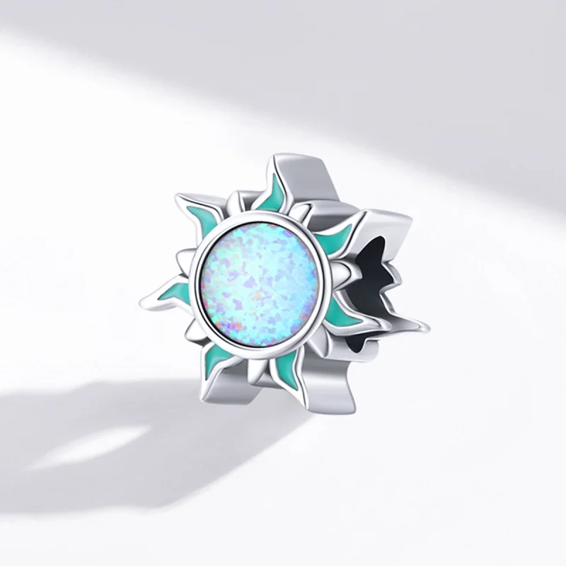 (Bild für) Charm mit kleiner Opal-Sonne im Pandora-Stil - BSC509 - Ansicht 2