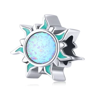 (Bild für) Charm mit kleiner Opal-Sonne im Pandora-Stil - BSC509