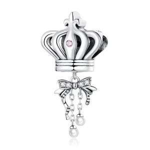 (Bild für) Charm mit Krone und Schleife im Pandora-Stil - SCC2259