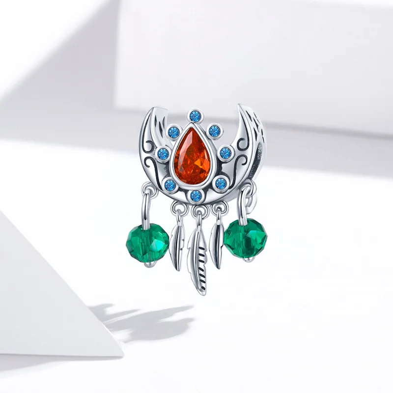 (Bild für) Charm „Mond-Traumfänger“ im Pandora-Stil - BSC452 - Ansicht 2