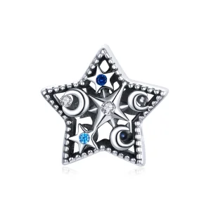 (Bild für) Charm „Mond und Sterne“ im Pandora-Stil - BSC441
