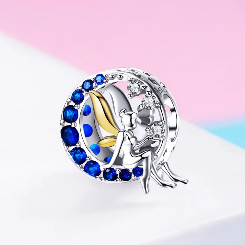 (Bild für) Charm „Mondschein-Elf“ im Pandora-Stil - BSC070 - Ansicht 2