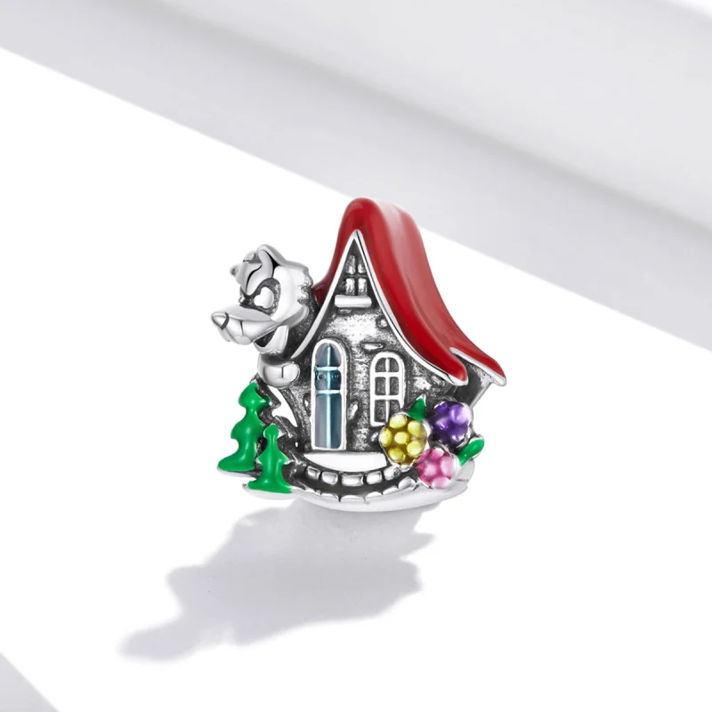 (Bild für) Charm „Märchenhaus“ im Pandora-Stil - SCC1889 - Ansicht 2