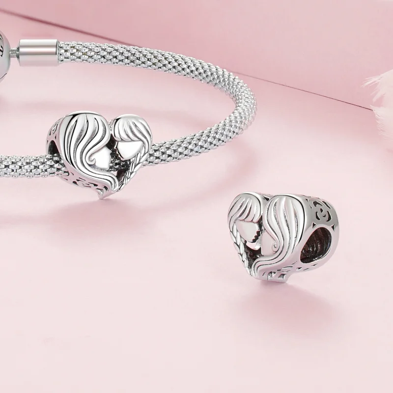(Bild für) Charm „Mutter und Tochter“ im Pandora-Stil - BSC687 - Ansicht 4