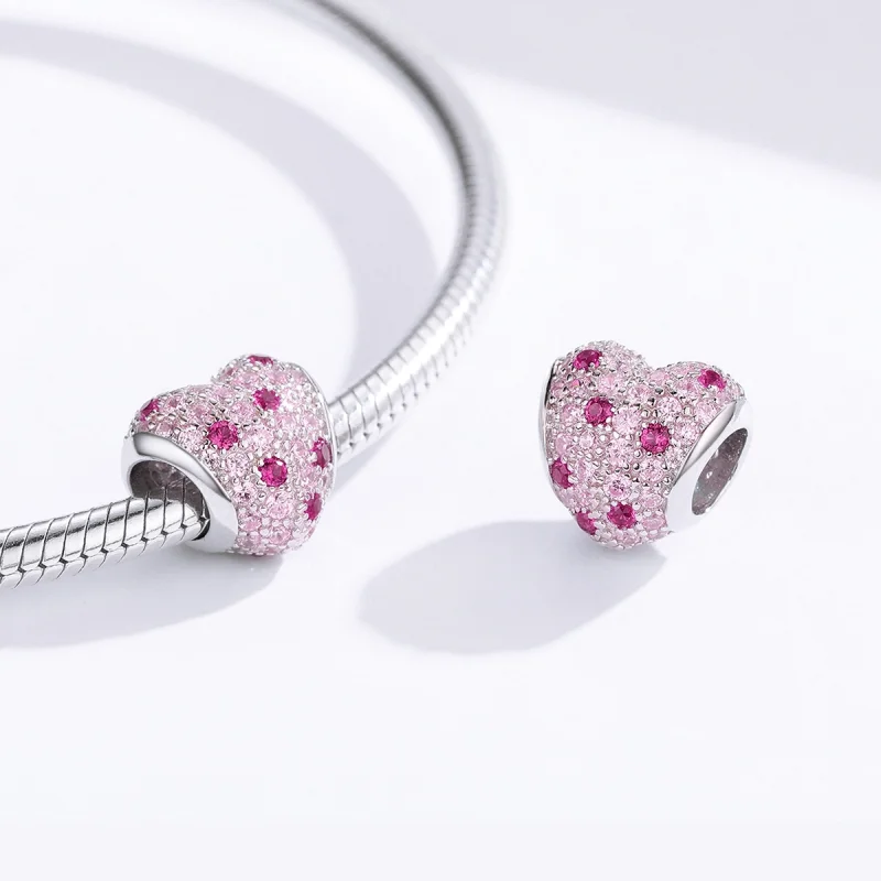 (Bild für) Charm „Romance of Young Girl“ aus Silber im Pandora-Stil - BSC118 - Ansicht 4