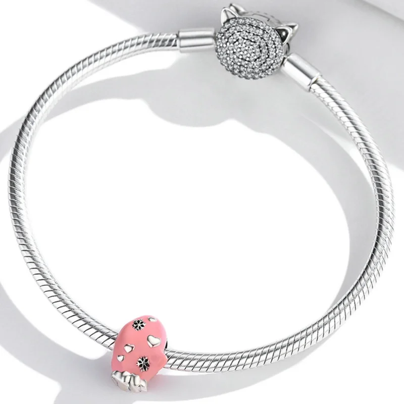 (Bild für) Charm „Rosa Handschuhe“ im Pandora-Stil - SCC2001 - Ansicht 3