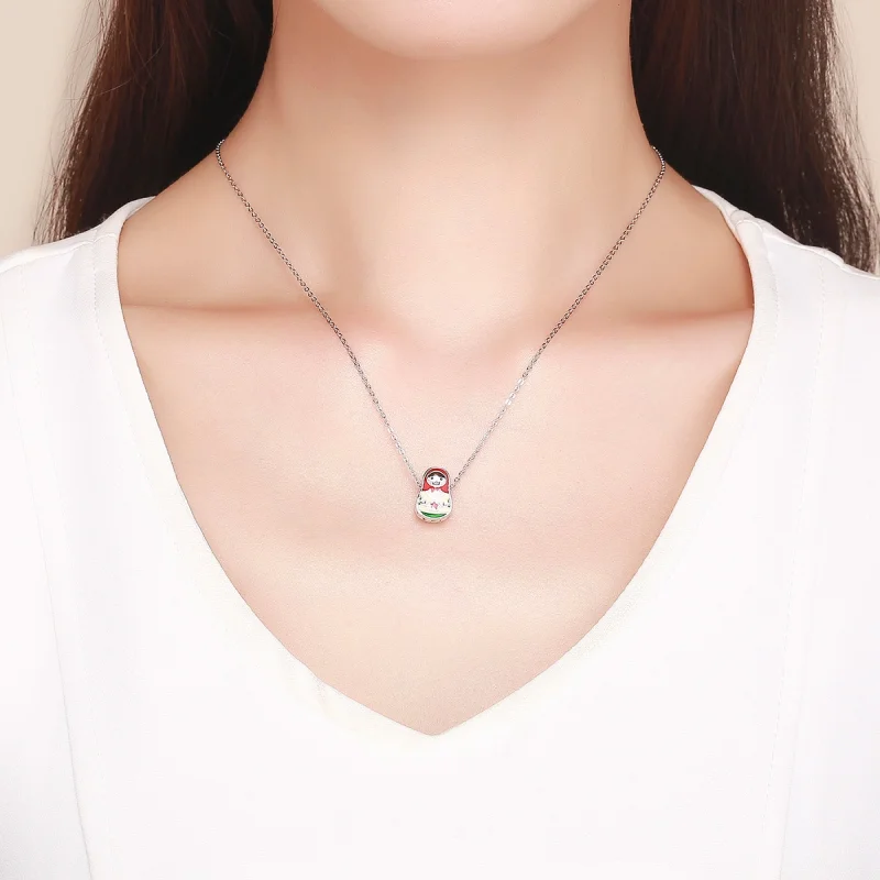 (Bild für) Charm „Russische Puppe“ aus Silber im Pandora-Stil - SCC1086 - Ansicht 3