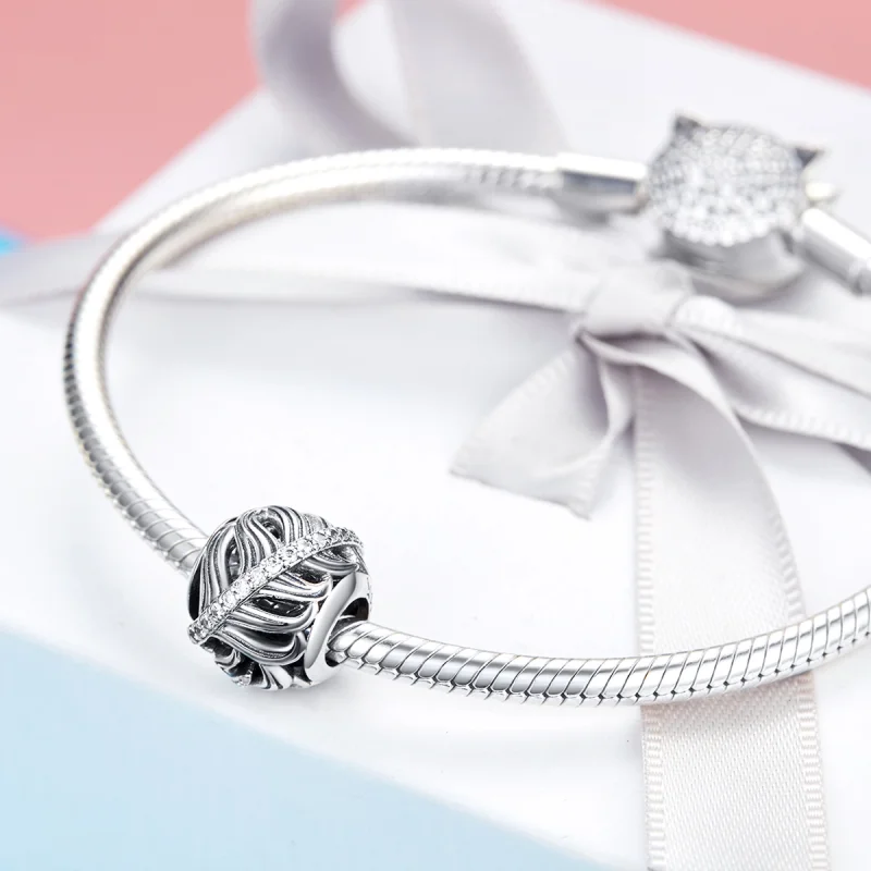 (Bild für) Charm „Sanft Love“ aus Silber im Pandora-Stil - SCC1065 - Ansicht 3