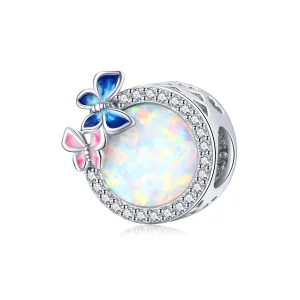 (Bild für) Charm „Schmetterlinge im Frühling“ im Pandora-Stil aus Silber - SCC1730