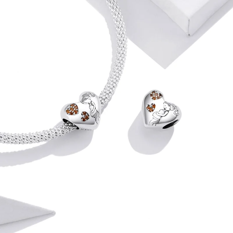 (Bild für) Charm „Schwangere Mutter“ im Pandora-Stil aus Silber - SCC1589 - Ansicht 3