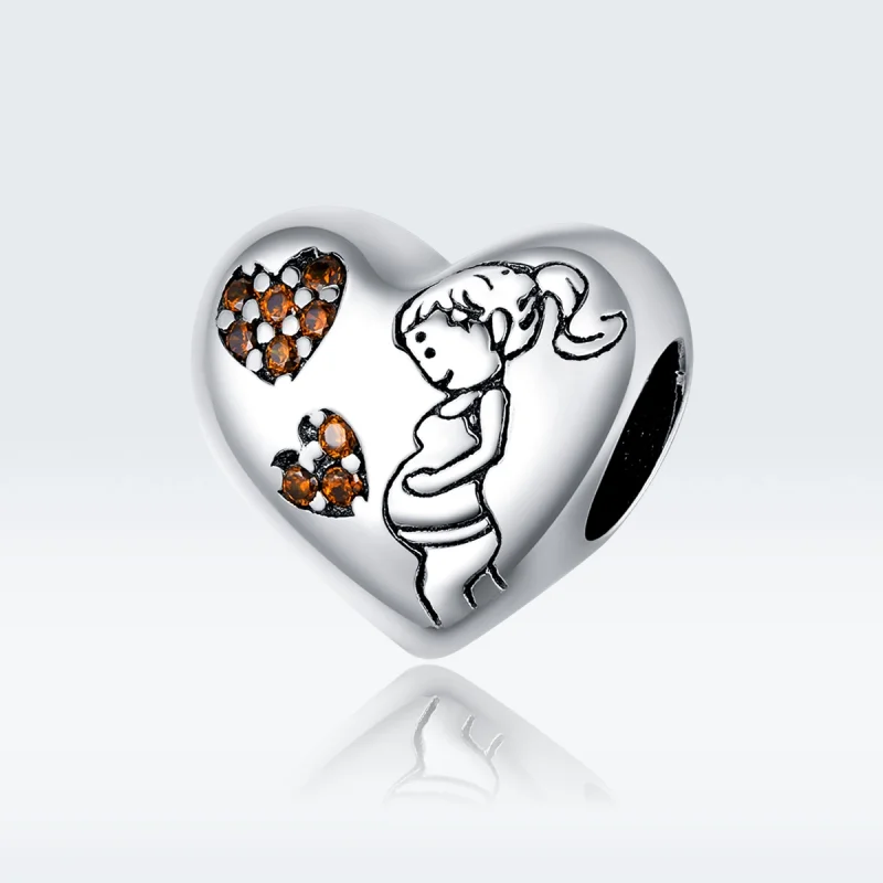 (Bild für) Charm „Schwangere Mutter“ im Pandora-Stil aus Silber - SCC1589 - Ansicht 5