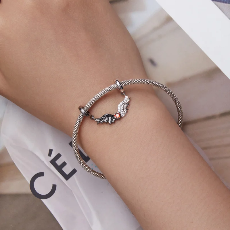 (Bild für) Charm „Teufel und Engel“ im Pandora-Stil - BSC693 - Ansicht 5
