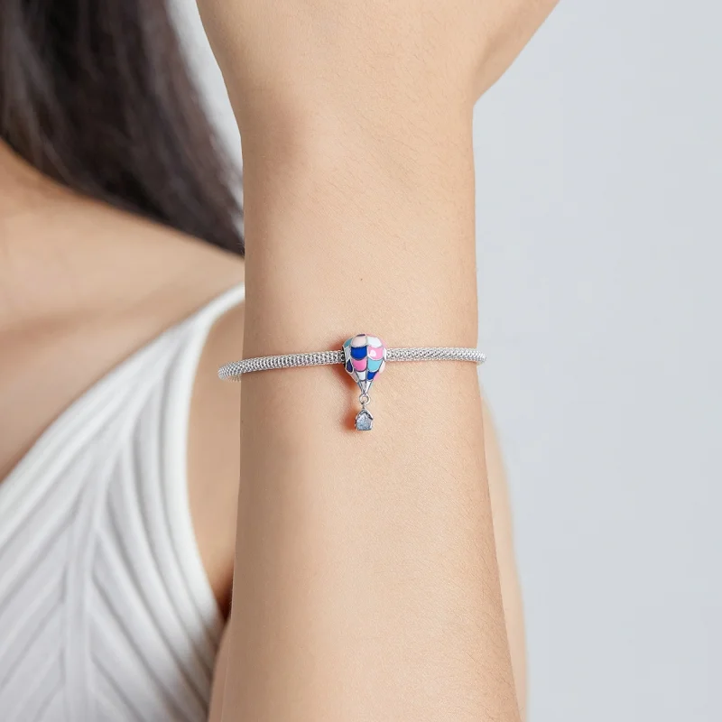 (Bild für) Charm „Traum-Heißluftballon“ im Pandora-Stil - BSC545 - Ansicht 5