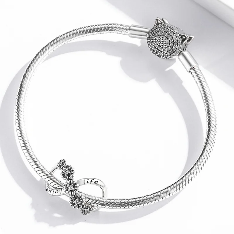 (Bild für) Charm „Unendliche Blumen“ im Pandora-Stil - SCC2099 - Ansicht 3