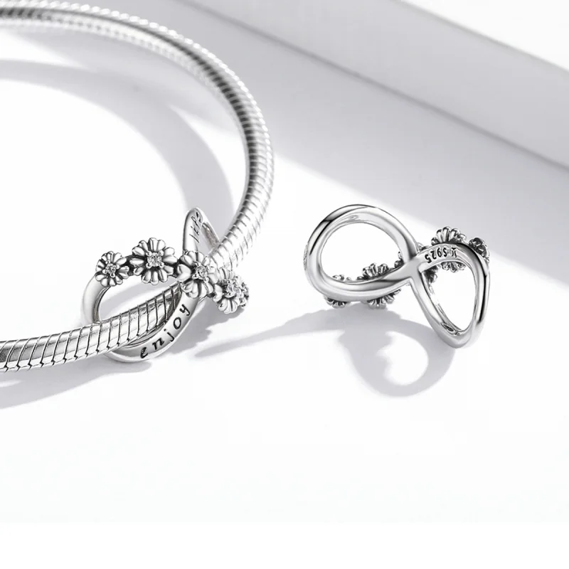 (Bild für) Charm „Unendliche Blumen“ im Pandora-Stil - SCC2099 - Ansicht 4