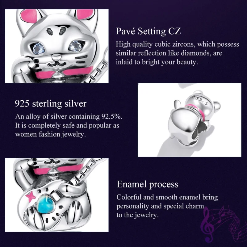 (Bild für) Charm „You Are My Rock“ aus Silber im Pandora-Stil - SCC1840 - Ansicht 7