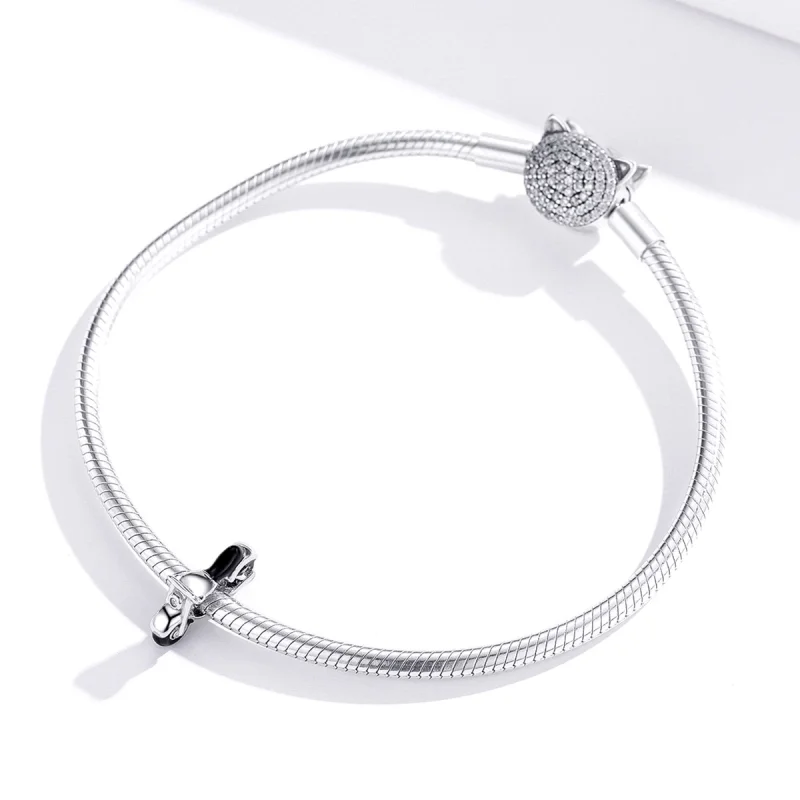 (Bild für) Cooler Motorrad-Charm im Pandora-Stil - BSC273 - Ansicht 3