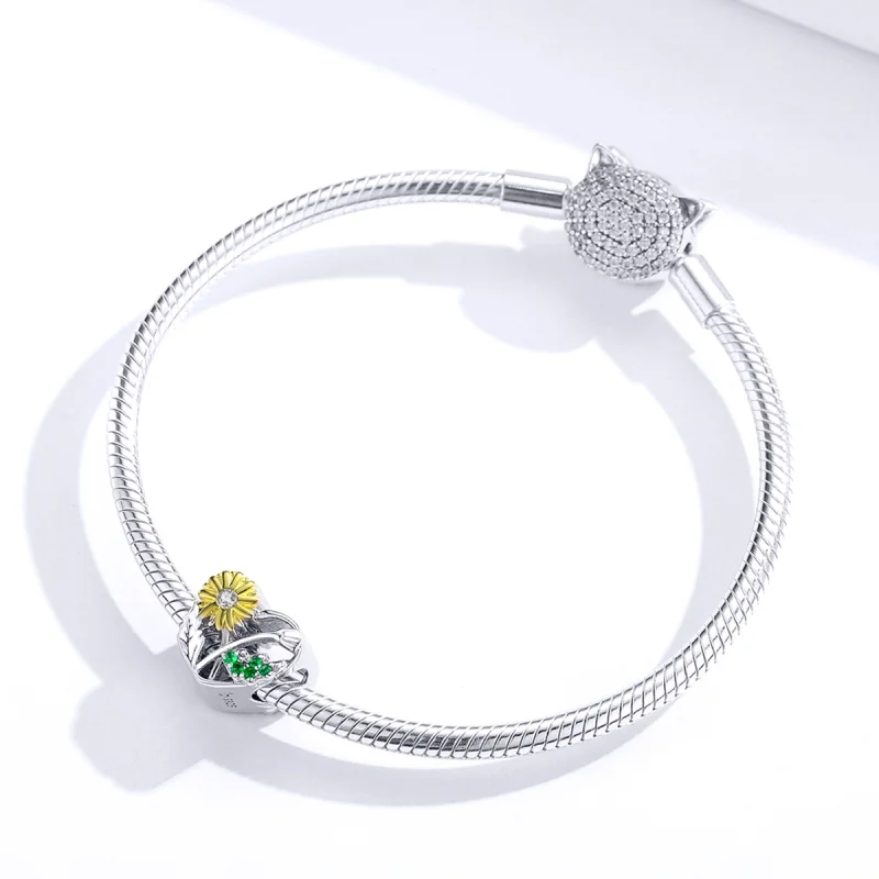 (Bild für) Daisy-Story-Charm im Pandora-Stil - BSC284 - Ansicht 3