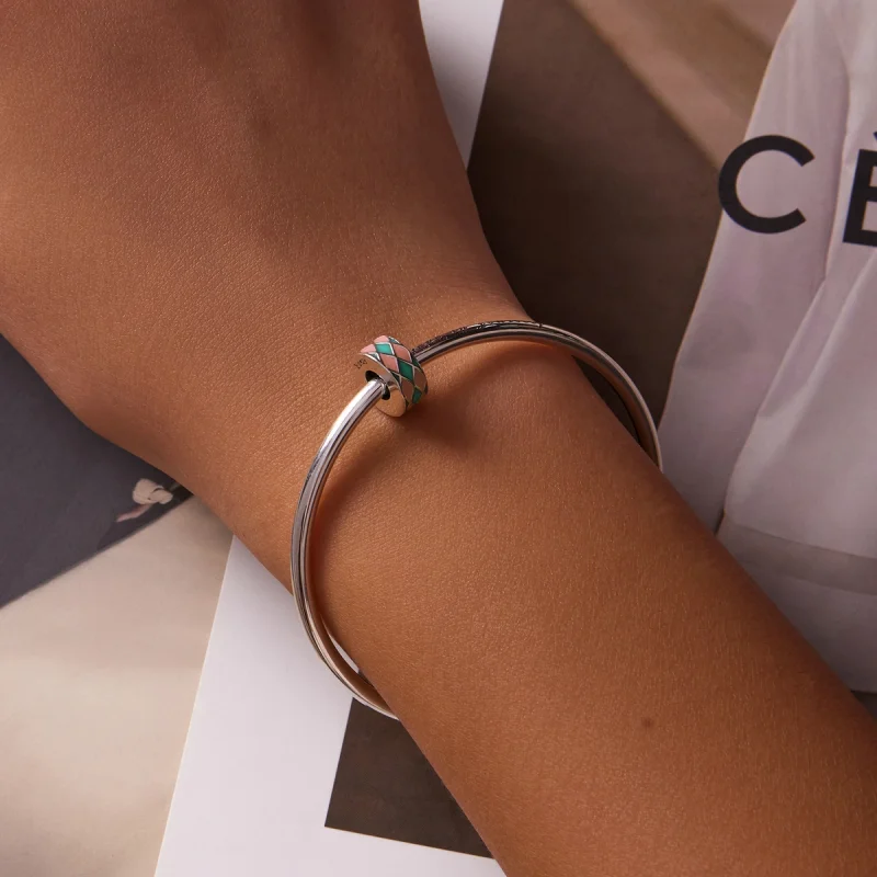 (Bild für) Diamantgitter-Charm im Pandora-Stil - SCC2165 - Ansicht 5