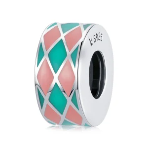 (Bild für) Diamantgitter-Charm im Pandora-Stil - SCC2165