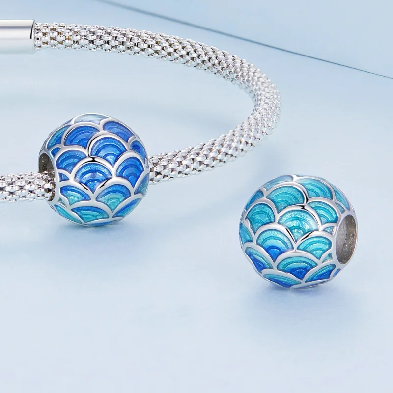 (Bild für) Drachenschuppen-Charm im Pandora-Stil - BSC683 - Ansicht 4