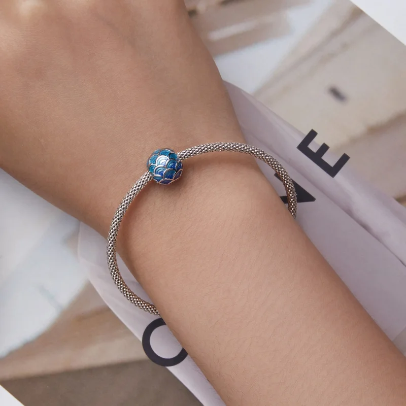 (Bild für) Drachenschuppen-Charm im Pandora-Stil - BSC683 - Ansicht 6