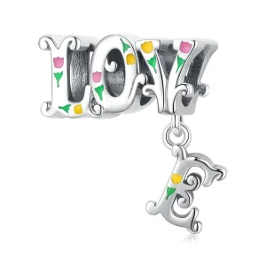 (Bild für) Dreidimensionaler Buchstaben-Charm im Pandora-Stil - BSC518