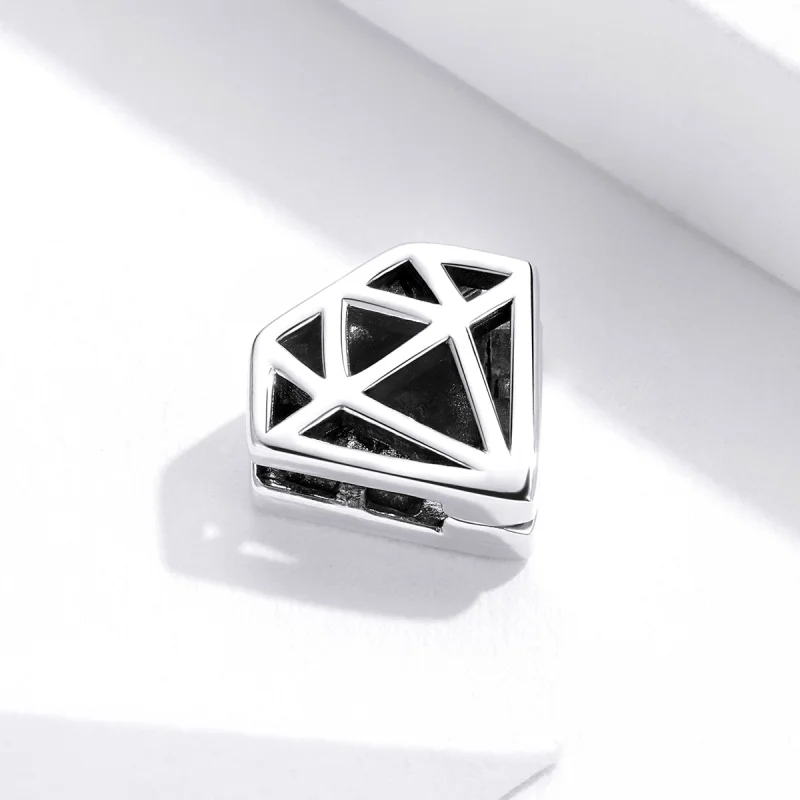 (Bild für) Einfacher Diamant-Clip im Pandora-Stil - SCX117 - Ansicht 2