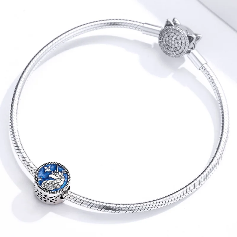 (Bild für) Einhorn-Charm im Pandora-Stil - BSC230 - Ansicht 3
