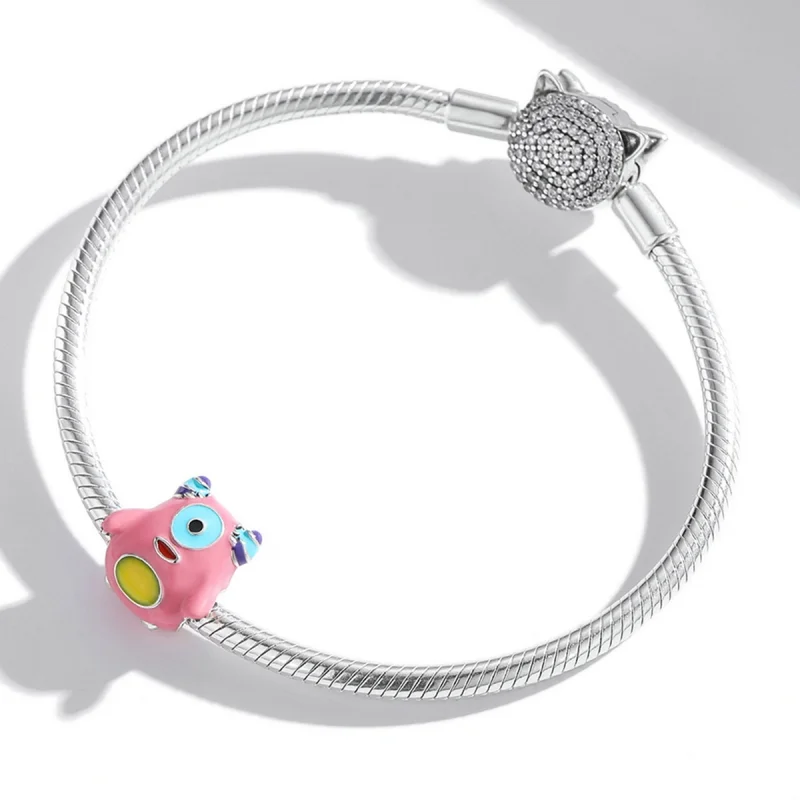 (Bild für) Einäugiges Monster-Charm im Pandora-Stil - SCC2057 - Ansicht 3