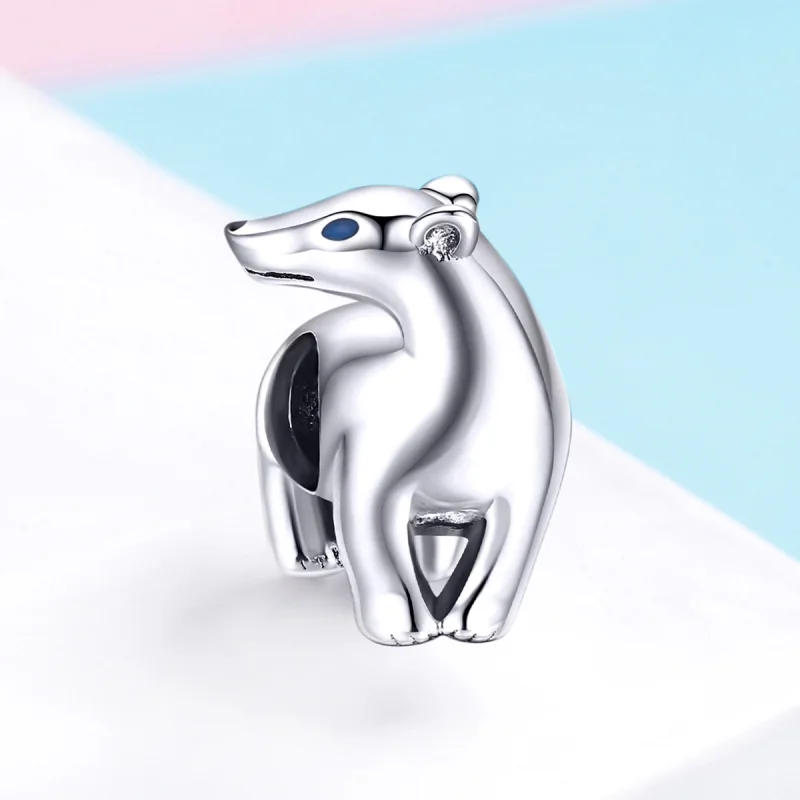 (Bild für) Eisbär-Charm im Pandora-Stil - BSC058 - Ansicht 2