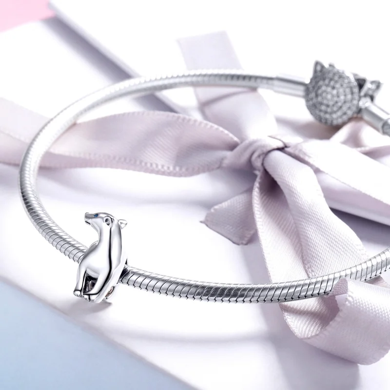 (Bild für) Eisbär-Charm im Pandora-Stil - BSC058 - Ansicht 3