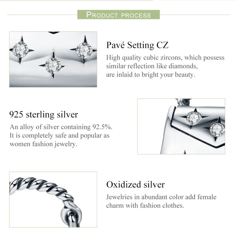 (Bild für) Eleganter Einkaufstaschen-Charm aus Silber im Pandora-Stil - SCC607 - Ansicht 7
