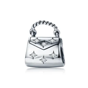 (Bild für) Eleganter Einkaufstaschen-Charm aus Silber im Pandora-Stil - SCC607