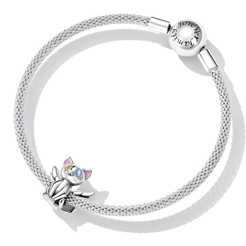 (Bild für) Engelskatzen-Charm im Pandora-Stil - SCC2299 - Ansicht 5